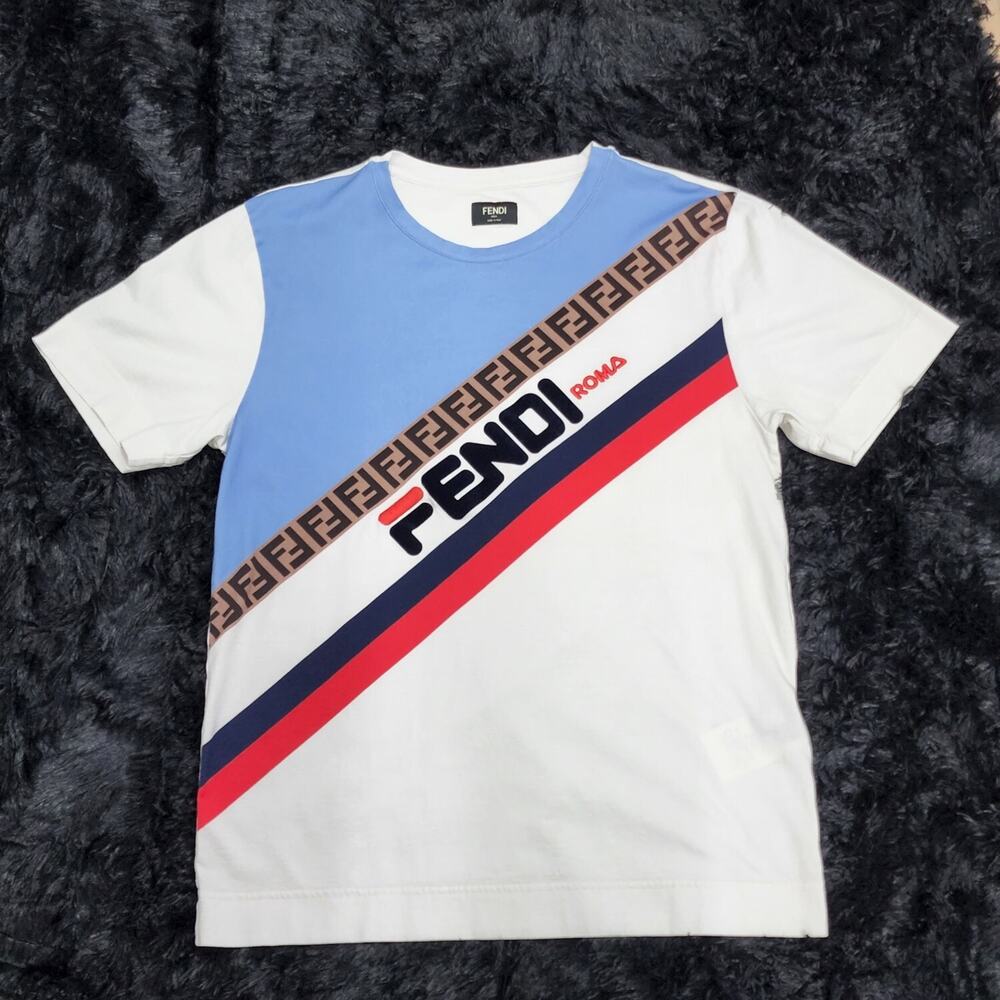 Fendi x Fila Mania T-shirt in White sz XS - RARE!